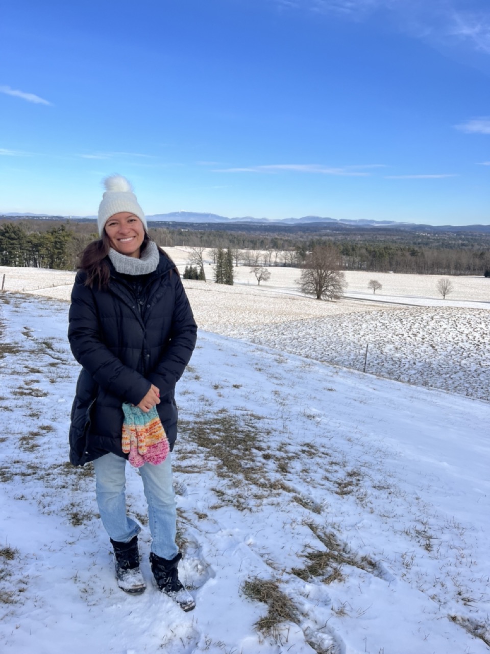 Girl in snow