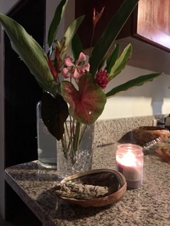 Vase arrangement in Costa Rica